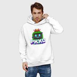 Толстовка оверсайз мужская Кактус из игры PK XD, цвет: белый — фото 2