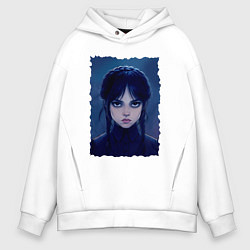 Толстовка оверсайз мужская Wednesday Addams 2, цвет: белый