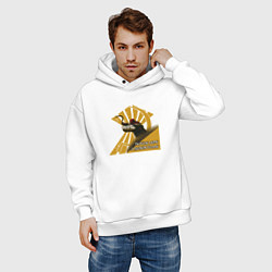 Толстовка оверсайз мужская Depeche Mode - A Broken Frame model, цвет: белый — фото 2