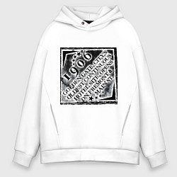 Толстовка оверсайз мужская Путешествие в Лас-Вегас, цвет: белый