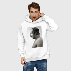 Толстовка оверсайз мужская Пила, цвет: белый — фото 2