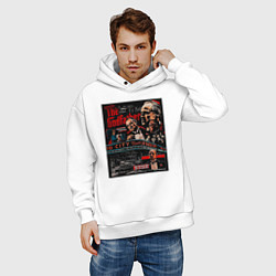 Толстовка оверсайз мужская Крестный отец постер, цвет: белый — фото 2