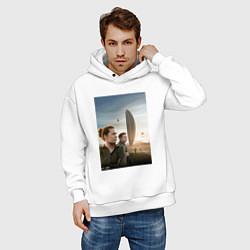 Толстовка оверсайз мужская Arrival, цвет: белый — фото 2