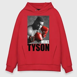 Толстовка оверсайз мужская Mike Tyson, цвет: красный