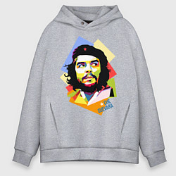 Толстовка оверсайз мужская Che Guevara Art, цвет: меланж