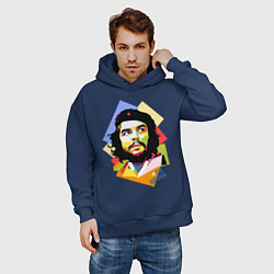 Толстовка оверсайз мужская Che Guevara Art, цвет: тёмно-синий — фото 2