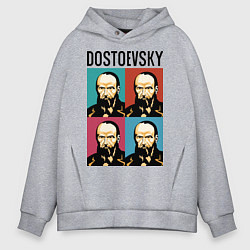Толстовка оверсайз мужская Dostoevsky, цвет: меланж