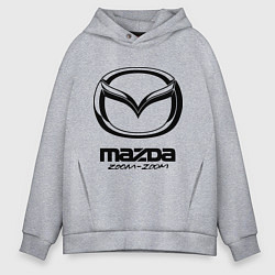Толстовка оверсайз мужская Mazda Zoom-Zoom, цвет: меланж