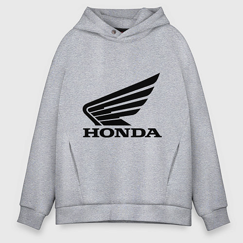 Мужское худи оверсайз Honda Motor / Меланж – фото 1