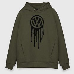Толстовка оверсайз мужская Volkswagen, цвет: хаки