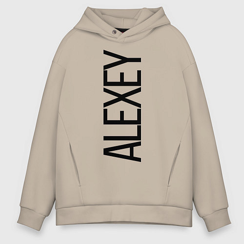 Мужское худи оверсайз Алексей / Миндальный – фото 1