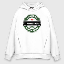 Толстовка оверсайз мужская Hanneman, цвет: белый