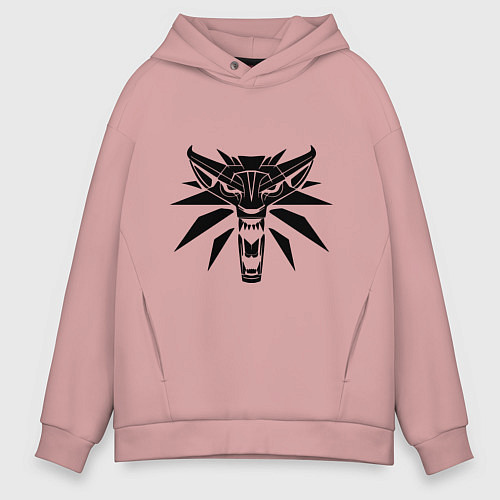 Мужское худи оверсайз The Witcher 3 / Пыльно-розовый – фото 1