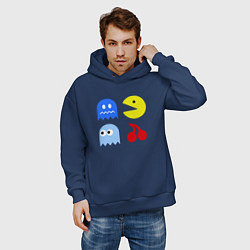 Толстовка оверсайз мужская Pac-Man Pack, цвет: тёмно-синий — фото 2