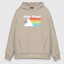 Толстовка оверсайз мужская Pink Floyd, цвет: миндальный