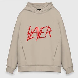 Толстовка оверсайз мужская Slayer, цвет: миндальный