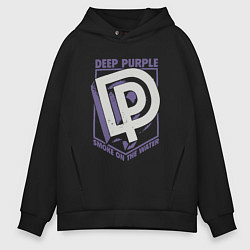 Толстовка оверсайз мужская Deep Purple: Smoke on the water, цвет: черный
