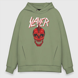 Толстовка оверсайз мужская Slayer Punk, цвет: авокадо