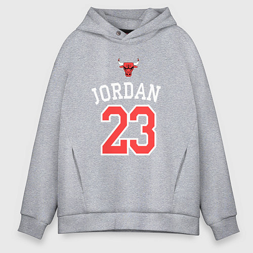 Мужское худи оверсайз Jordan 23 / Меланж – фото 1