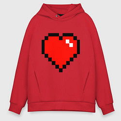 Толстовка оверсайз мужская Minecraft Lover, цвет: красный
