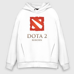 Толстовка оверсайз мужская Dota 2: Reborn, цвет: белый