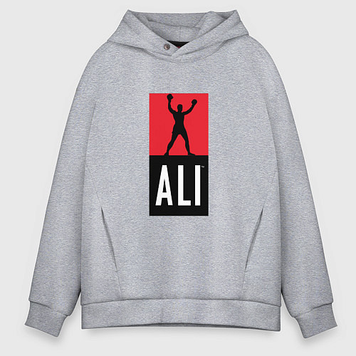 Мужское худи оверсайз Ali by boxcluber / Меланж – фото 1