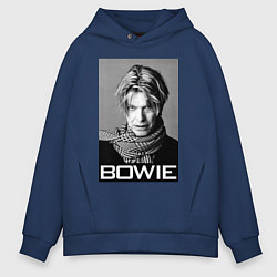 Толстовка оверсайз мужская Bowie Legend, цвет: тёмно-синий