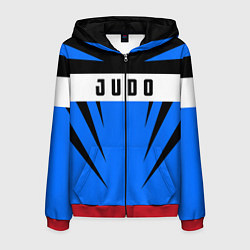 Толстовка 3D на молнии мужская Judo Fighter, цвет: 3D-красный