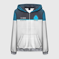 Толстовка 3D на молнии мужская Detroit: RK900, цвет: 3D-меланж