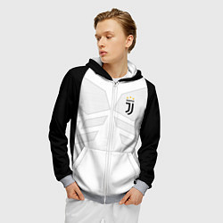 Толстовка 3D на молнии мужская JUVENTUS SPORT, цвет: 3D-меланж — фото 2