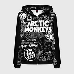 Толстовка 3D на молнии мужская Arctic Monkeys: I'm in a Vest, цвет: 3D-черный