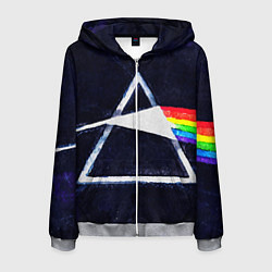Толстовка 3D на молнии мужская PINK FLOYD, цвет: 3D-меланж