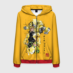 Толстовка 3D на молнии мужская JoJo Bizarre Adventure, цвет: 3D-красный