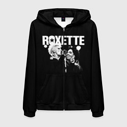 Толстовка 3D на молнии мужская Roxette, цвет: 3D-черный