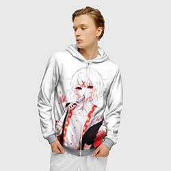 Толстовка 3D на молнии мужская Сузуя Джузо, цвет: 3D-меланж — фото 2