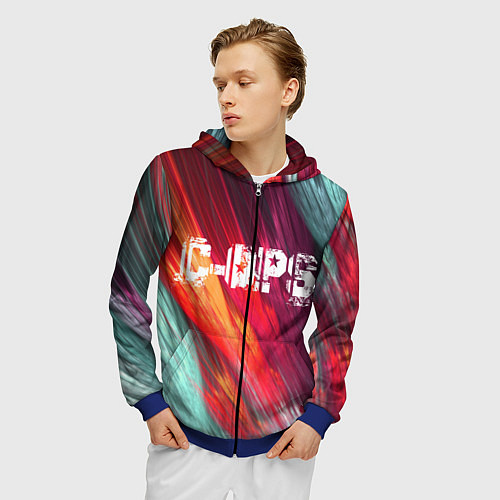 Мужская толстовка на молнии C-OPS / 3D-Синий – фото 3