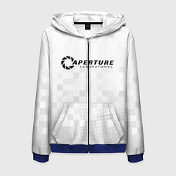 Толстовка 3D на молнии мужская PORTAL, цвет: 3D-синий