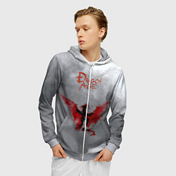 Толстовка 3D на молнии мужская Dragon Age, цвет: 3D-меланж — фото 2