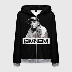 Толстовка 3D на молнии мужская Eminem, цвет: 3D-меланж