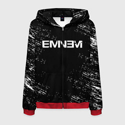 Толстовка 3D на молнии мужская EMINEM, цвет: 3D-красный