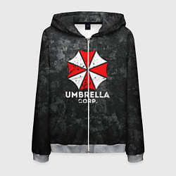 Толстовка 3D на молнии мужская UMBRELLA CORP, цвет: 3D-меланж