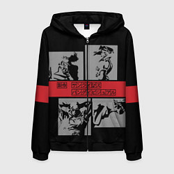 Толстовка 3D на молнии мужская Cowboy Bebop anime, цвет: 3D-черный