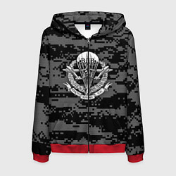 Толстовка 3D на молнии мужская ВДВ СССР, цвет: 3D-красный