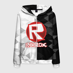 Толстовка 3D на молнии мужская ROBLOX, цвет: 3D-белый