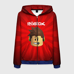 Толстовка 3D на молнии мужская ROBLOX, цвет: 3D-синий