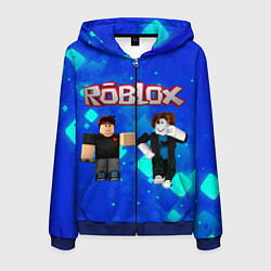 Толстовка 3D на молнии мужская ROBLOX, цвет: 3D-синий