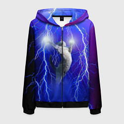 Мужская толстовка на молнии Грозовой кошак