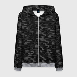 Толстовка 3D на молнии мужская ГОРОДСКОЙ КАМУФЛЯЖ, цвет: 3D-меланж
