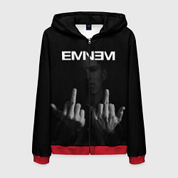 Толстовка 3D на молнии мужская EMINEM, цвет: 3D-красный