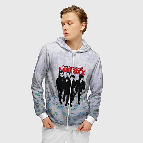 Мужская толстовка на молнии The Matrixx / 3D-Белый – фото 3